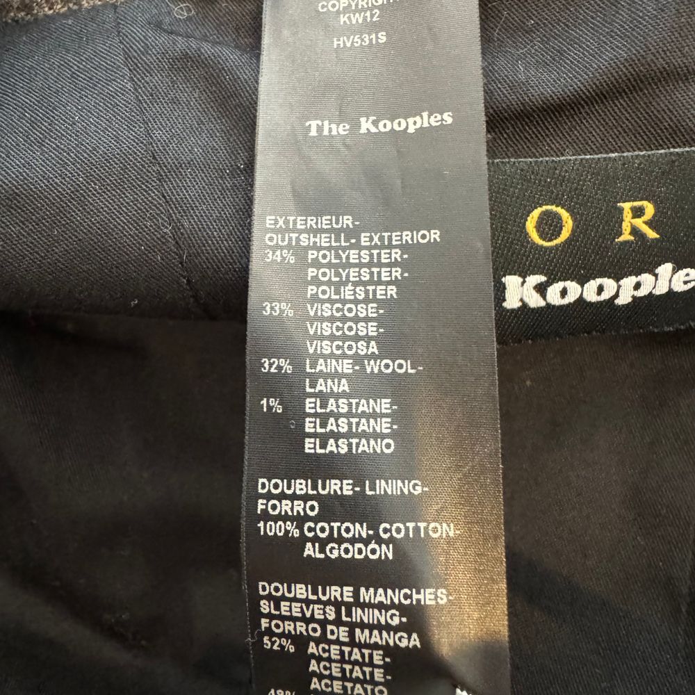 THE KOOPLES SPORT Sport Coat with Zip Out Waistcoat EU52 (US42) Small Plaid Navy - Picture 13 of 13